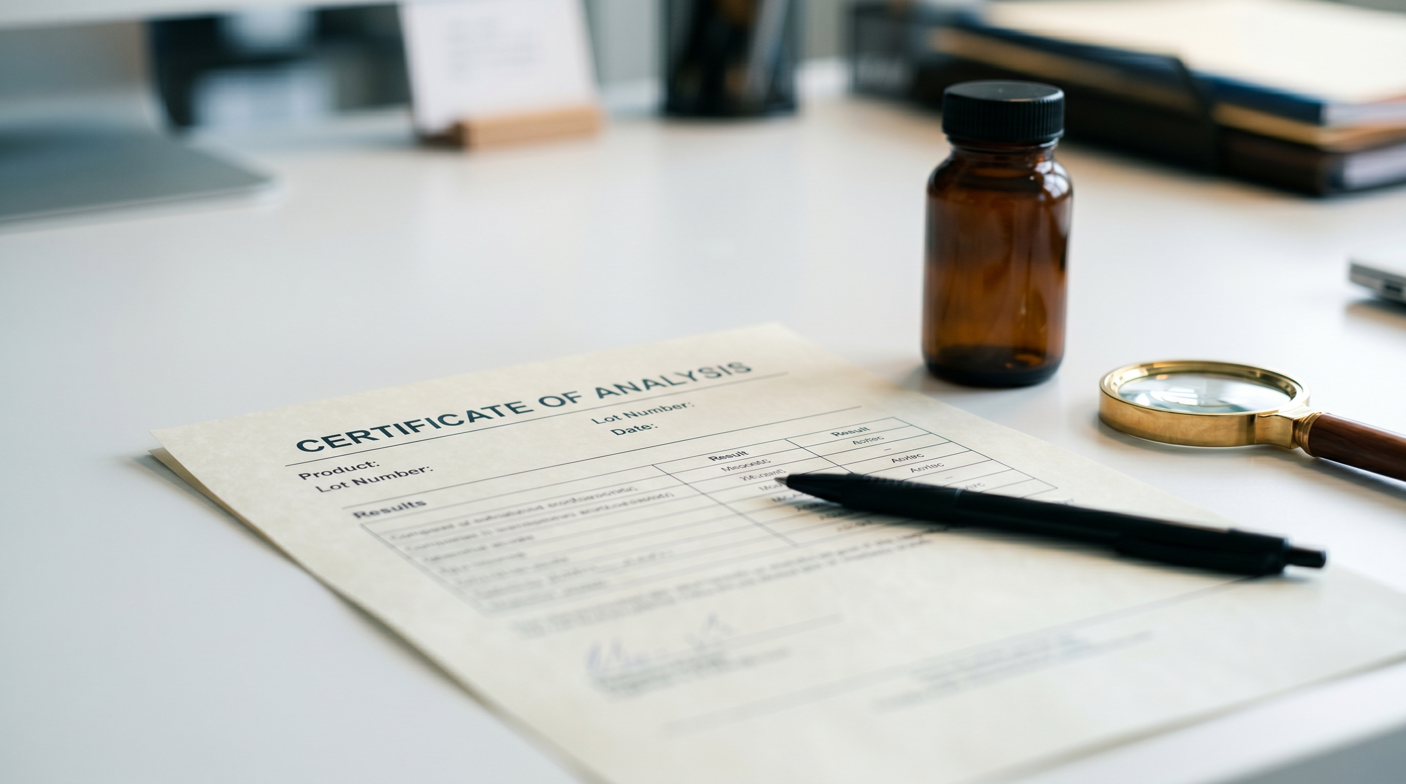 CBD COA certifikat
